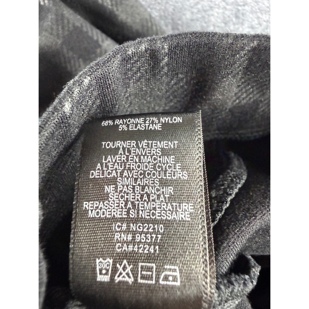 Sanctuary Womens XL Black Plaid Coated Pull On Leggings CP0720K7A Buffalo Check - Picture 6 of 11